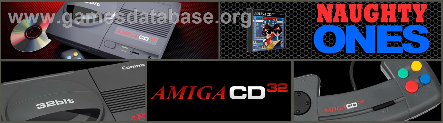 Naughty Ones - Commodore Amiga CD32 - Artwork - Marquee