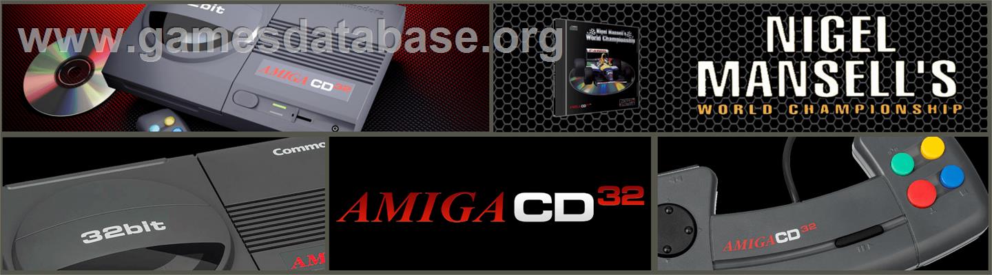 Nigel Mansell's World Championship - Commodore Amiga CD32 - Artwork - Marquee