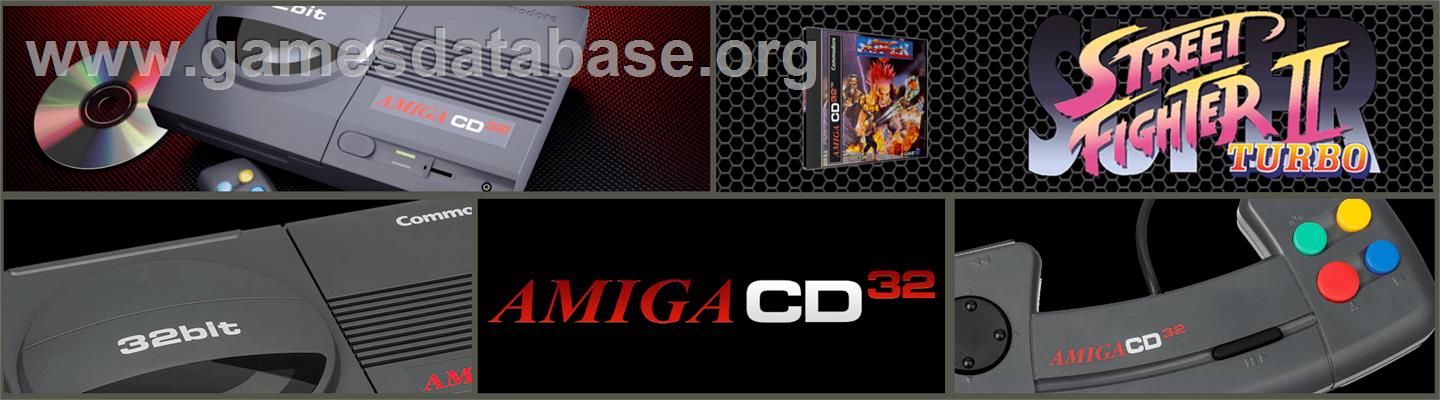Super Street Fighter II Turbo - Commodore Amiga CD32 - Artwork - Marquee