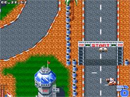 In game image of ATR: All Terrain Racing on the Commodore Amiga CD32.