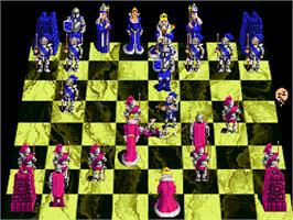 In game image of Battle Chess on the Commodore Amiga CD32.