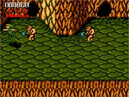 In game image of Battle Toads on the Commodore Amiga CD32.
