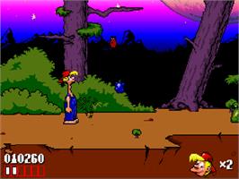 In game image of Bubba 'n' Stix on the Commodore Amiga CD32.