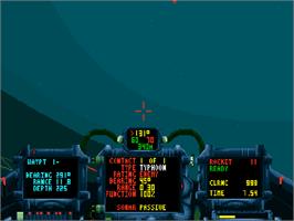 In game image of Subwar 2050 on the Commodore Amiga CD32.