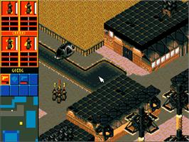 In game image of Syndicate on the Commodore Amiga CD32.