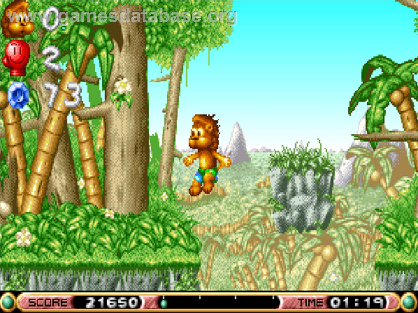 Brian the Lion - Commodore Amiga CD32 - Artwork - In Game