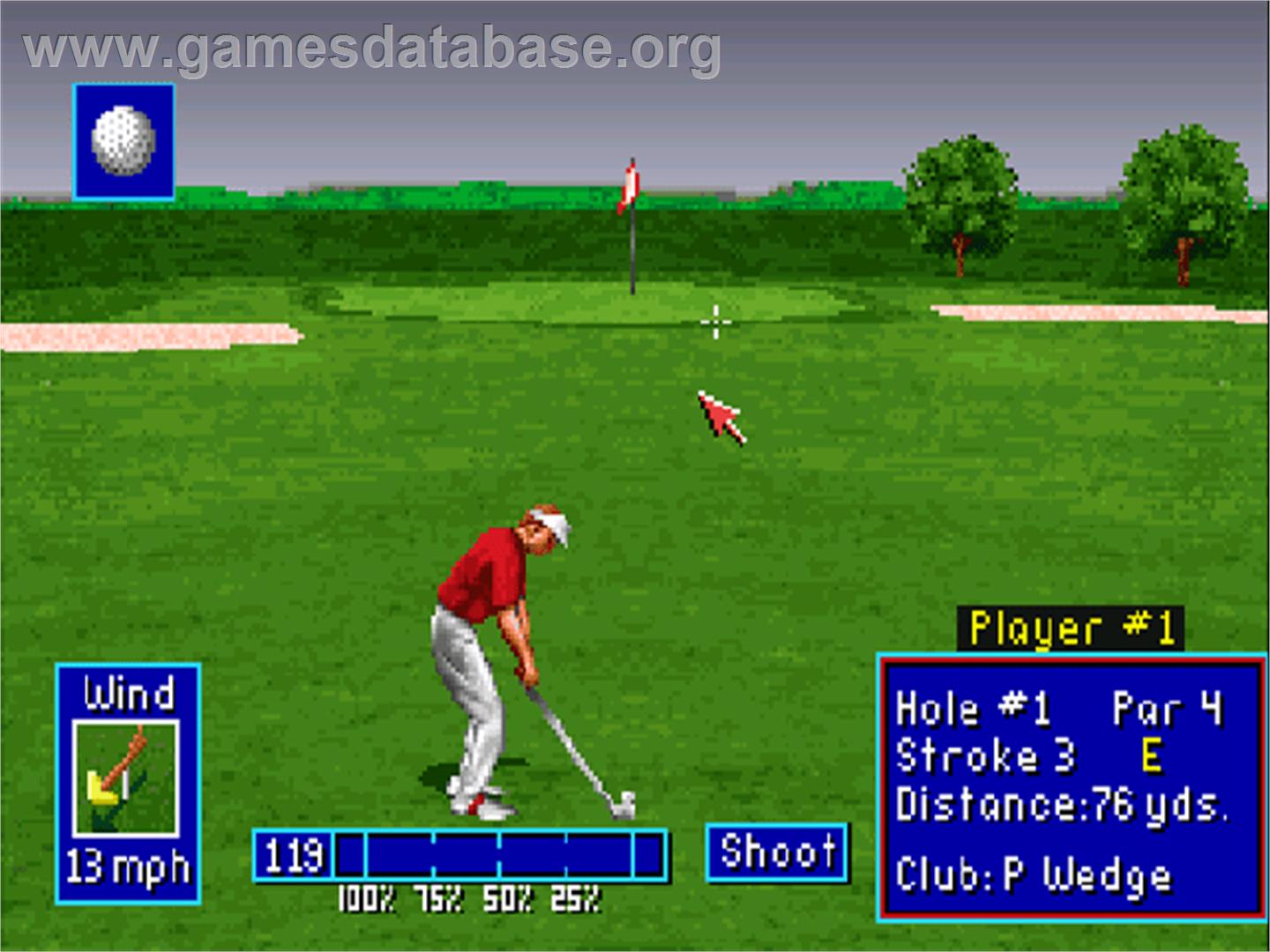 PGA European Tour - Commodore Amiga CD32 - Artwork - In Game