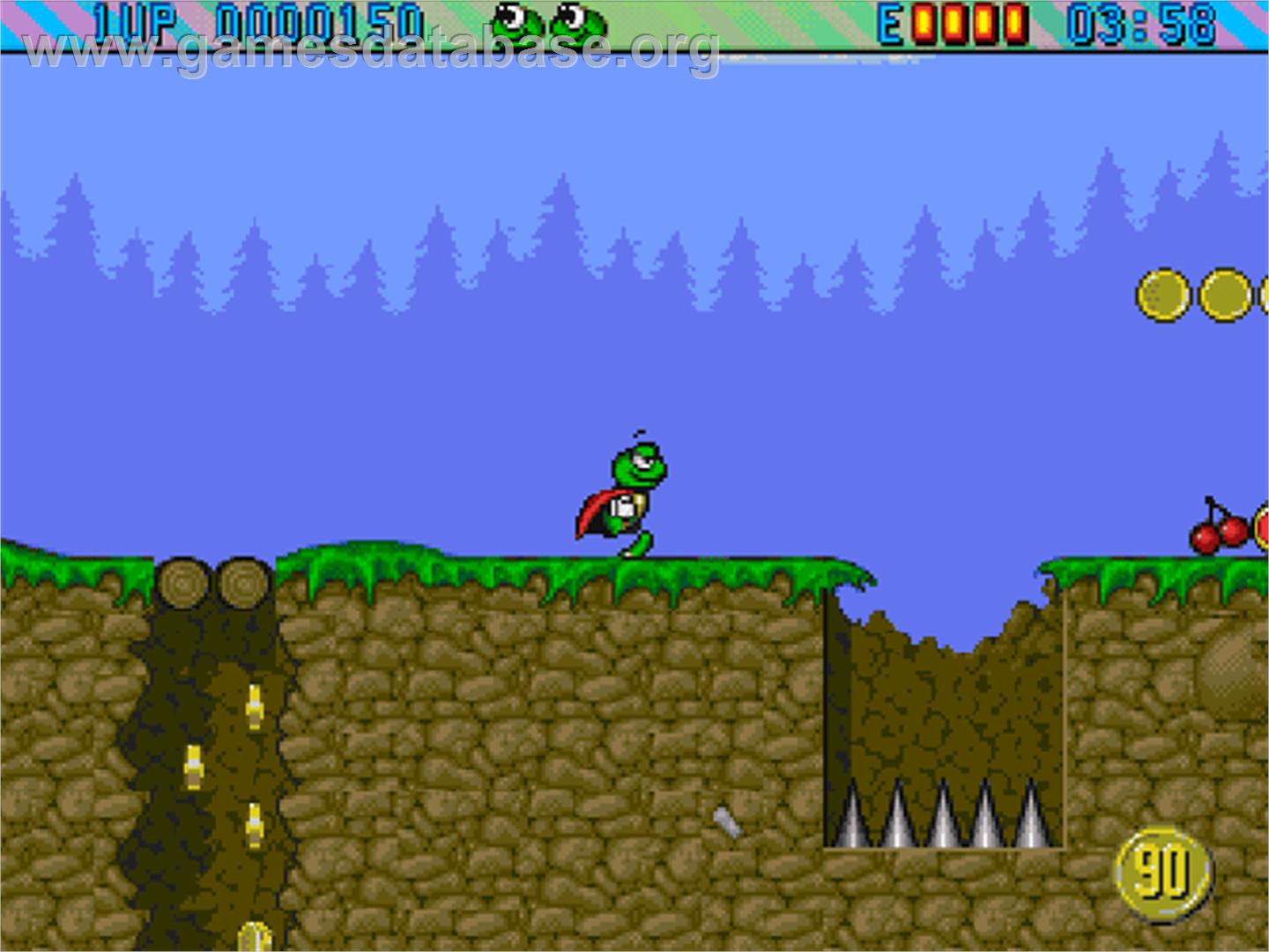 Super Frog - Commodore Amiga CD32 - Artwork - In Game