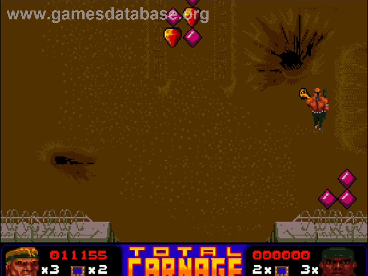 Total Carnage - Commodore Amiga CD32 - Artwork - In Game