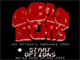 Title screen of Arabian Nights on the Commodore Amiga CD32.