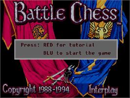 Title screen of Battle Chess on the Commodore Amiga CD32.
