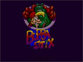 Title screen of Bubba 'n' Stix on the Commodore Amiga CD32.
