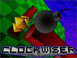 Title screen of Clockwiser: Time is Running Out... on the Commodore Amiga CD32.