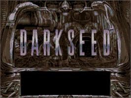 Title screen of Dark Seed on the Commodore Amiga CD32.