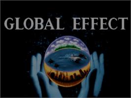 Title screen of Global Effect on the Commodore Amiga CD32.