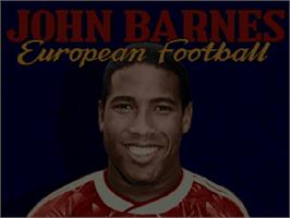 Title screen of John Barnes' European Football on the Commodore Amiga CD32.