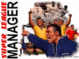 Title screen of Super League Manager on the Commodore Amiga CD32.