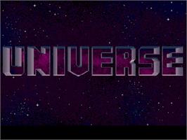 Title screen of Universe on the Commodore Amiga CD32.