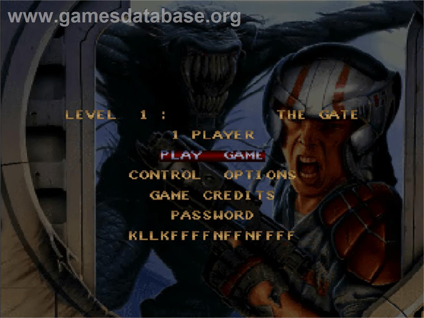 Alien Breed 3D - Commodore Amiga CD32 - Artwork - Title Screen
