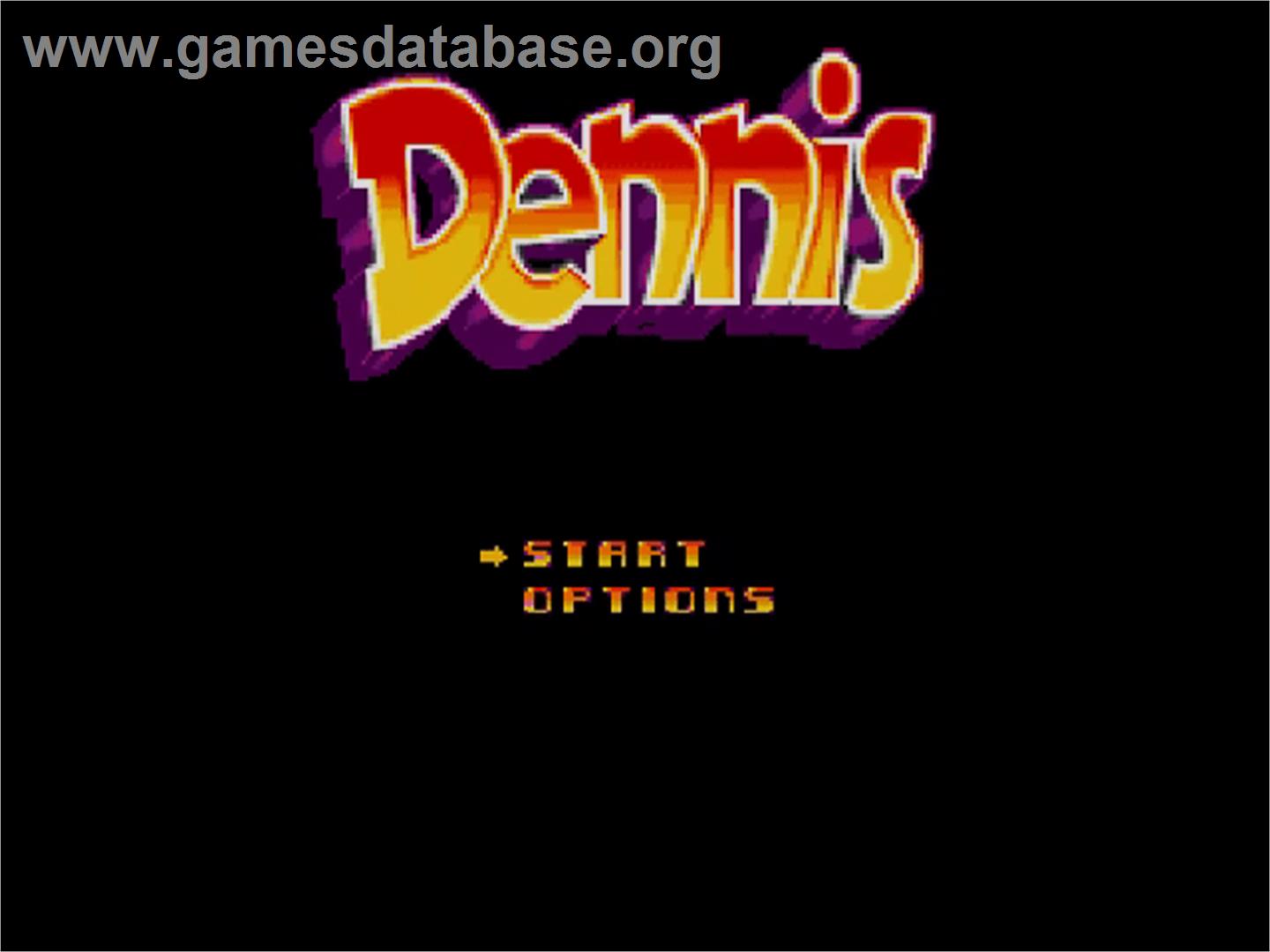 Dennis - Commodore Amiga CD32 - Artwork - Title Screen