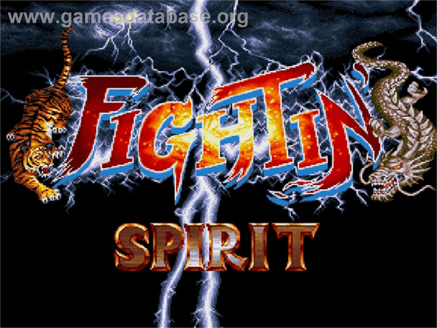 Fightin' Spirit - Commodore Amiga CD32 - Artwork - Title Screen