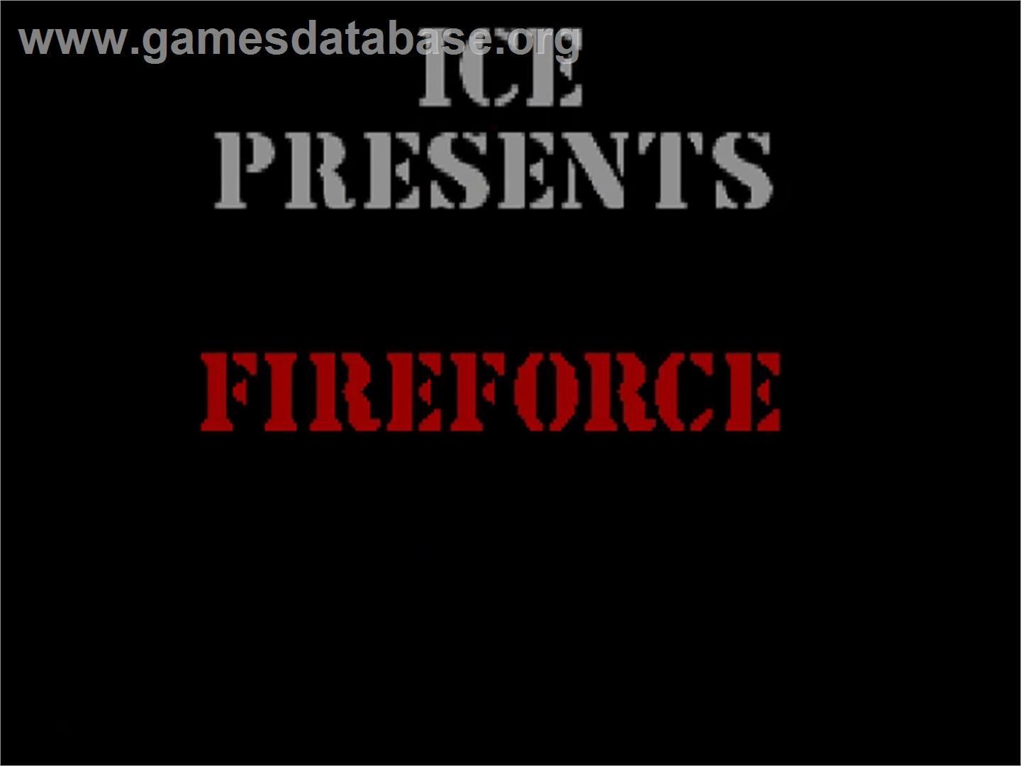 Fire Force - Commodore Amiga CD32 - Artwork - Title Screen