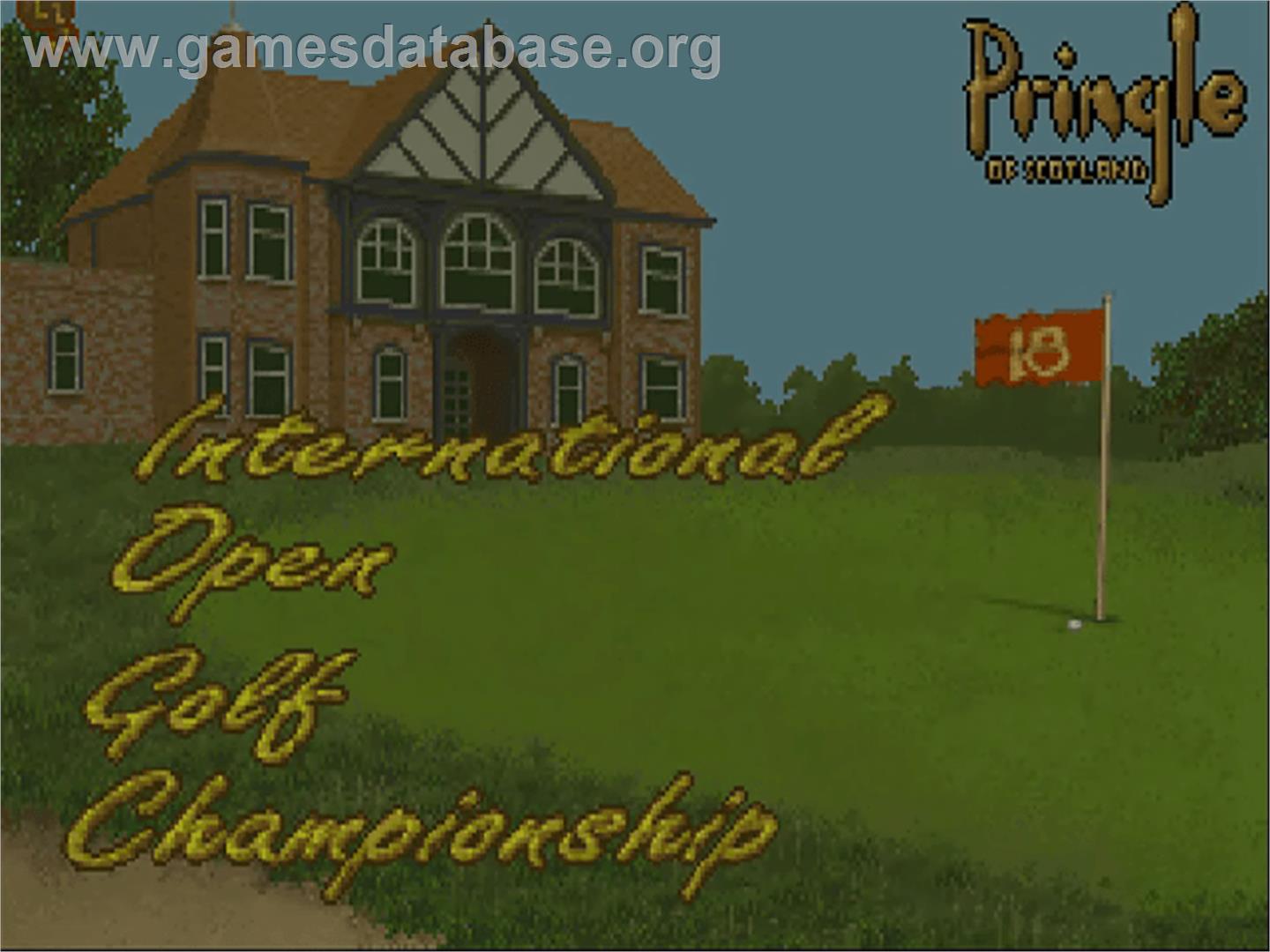 International Open Golf Championship - Commodore Amiga CD32 - Artwork - Title Screen