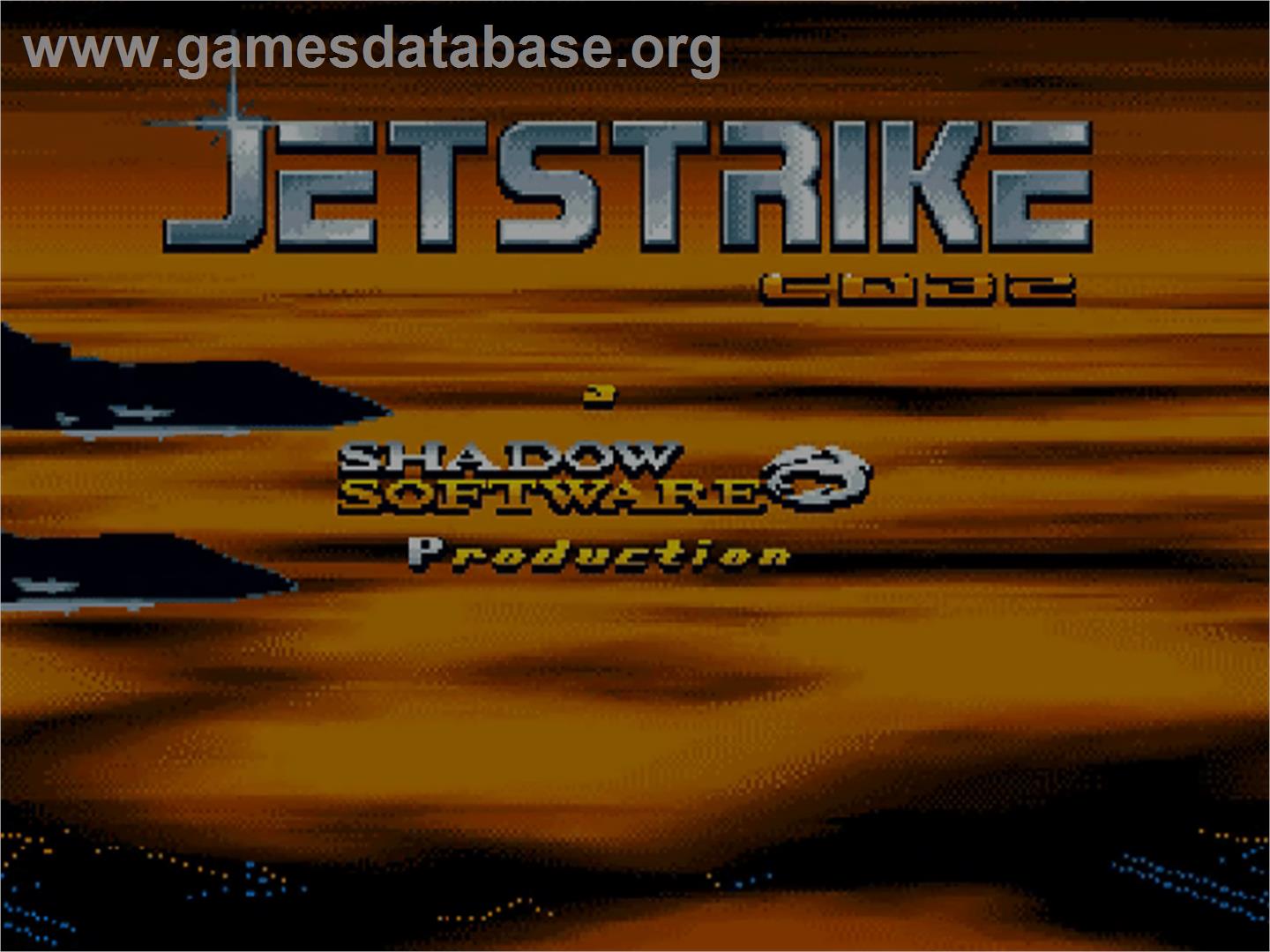 Jet Strike - Commodore Amiga CD32 - Artwork - Title Screen