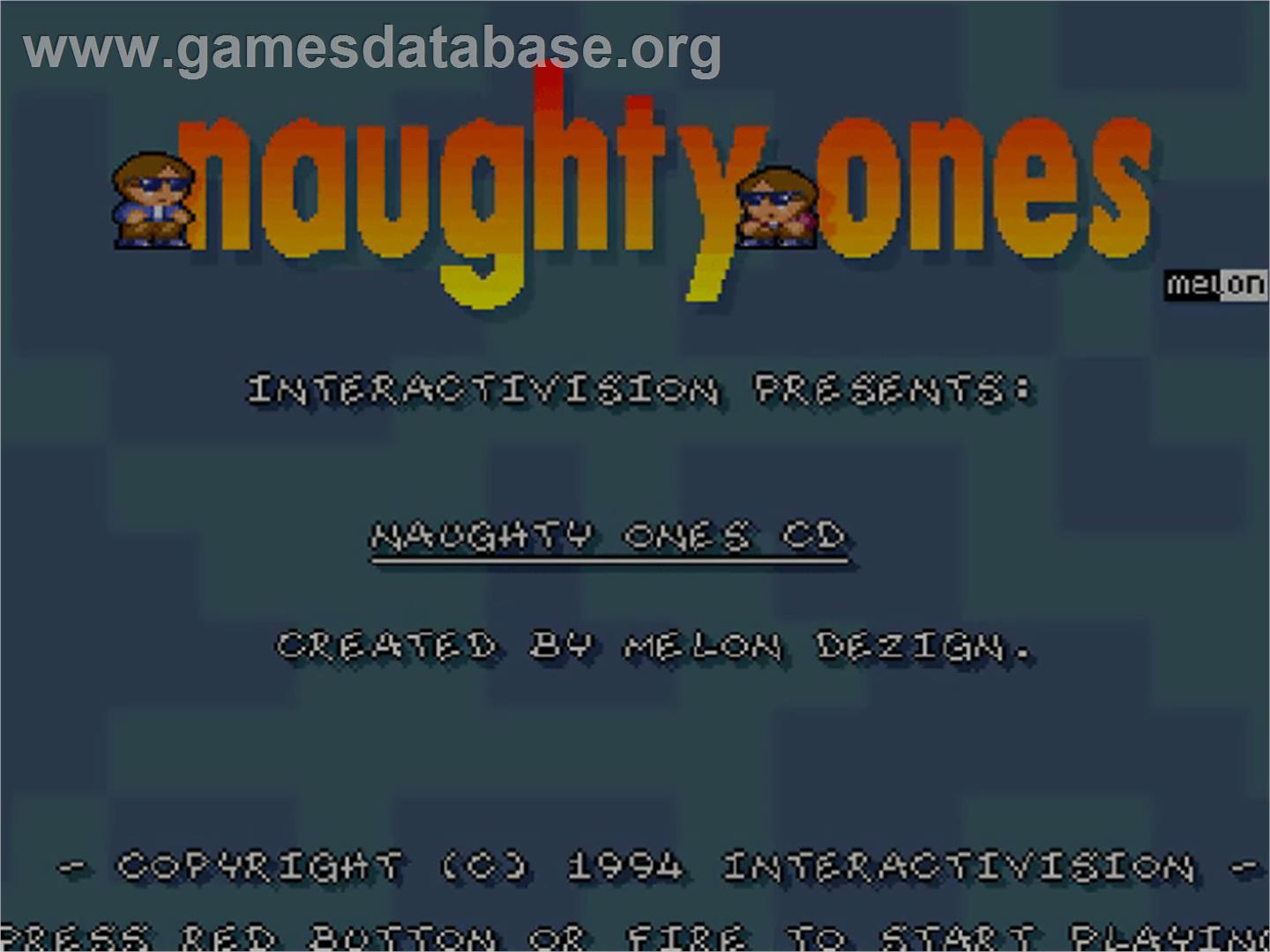 Naughty Ones - Commodore Amiga CD32 - Artwork - Title Screen