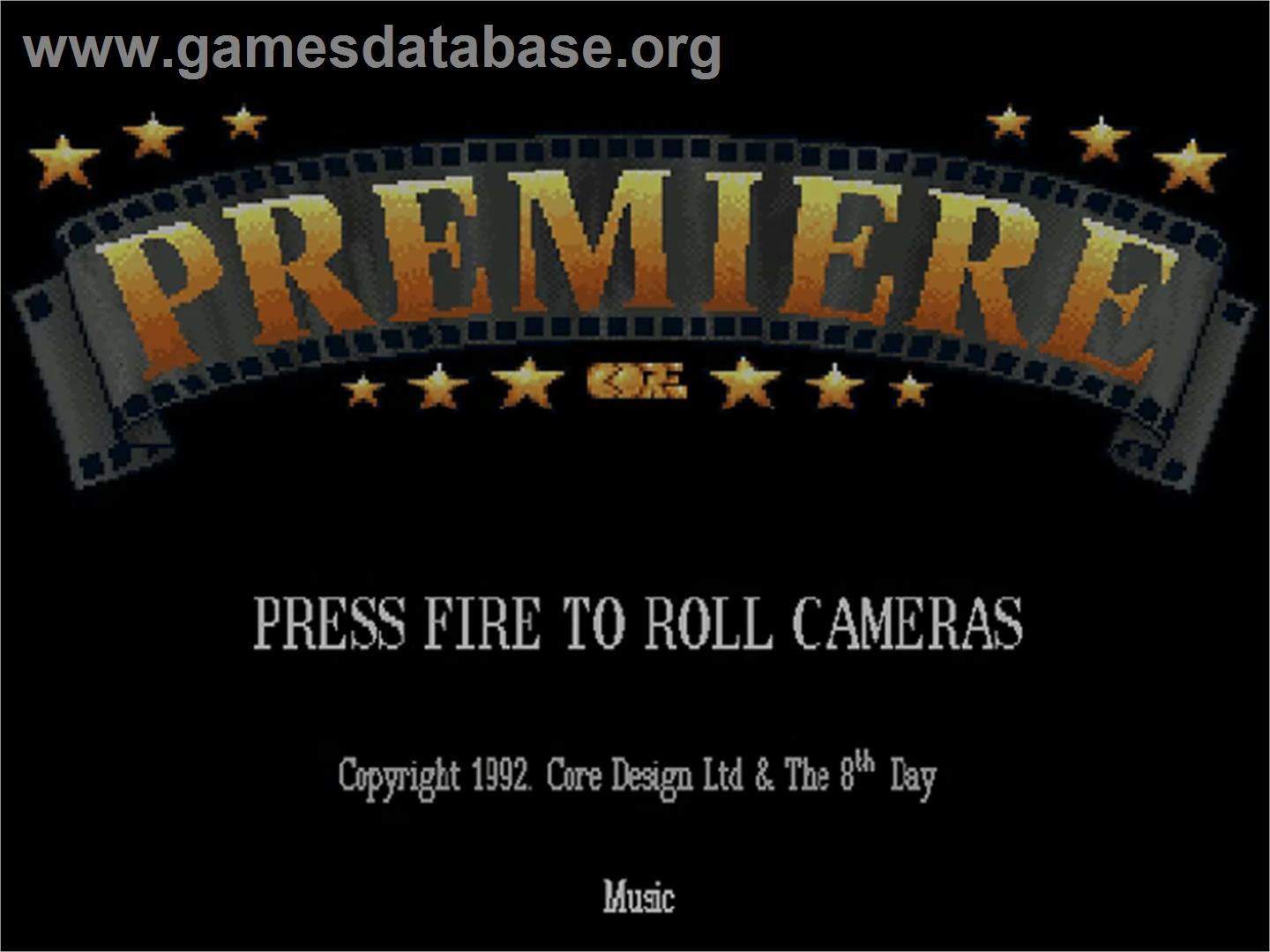 Premiere - Commodore Amiga CD32 - Artwork - Title Screen