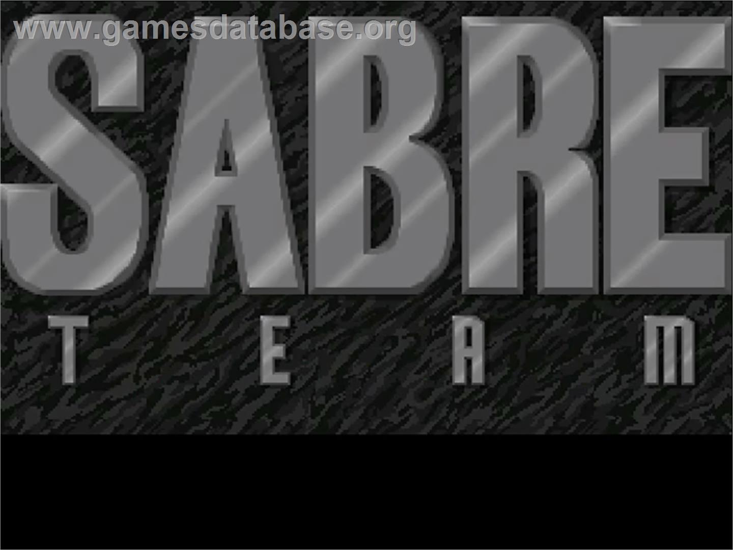 Sabre Team - Commodore Amiga CD32 - Artwork - Title Screen