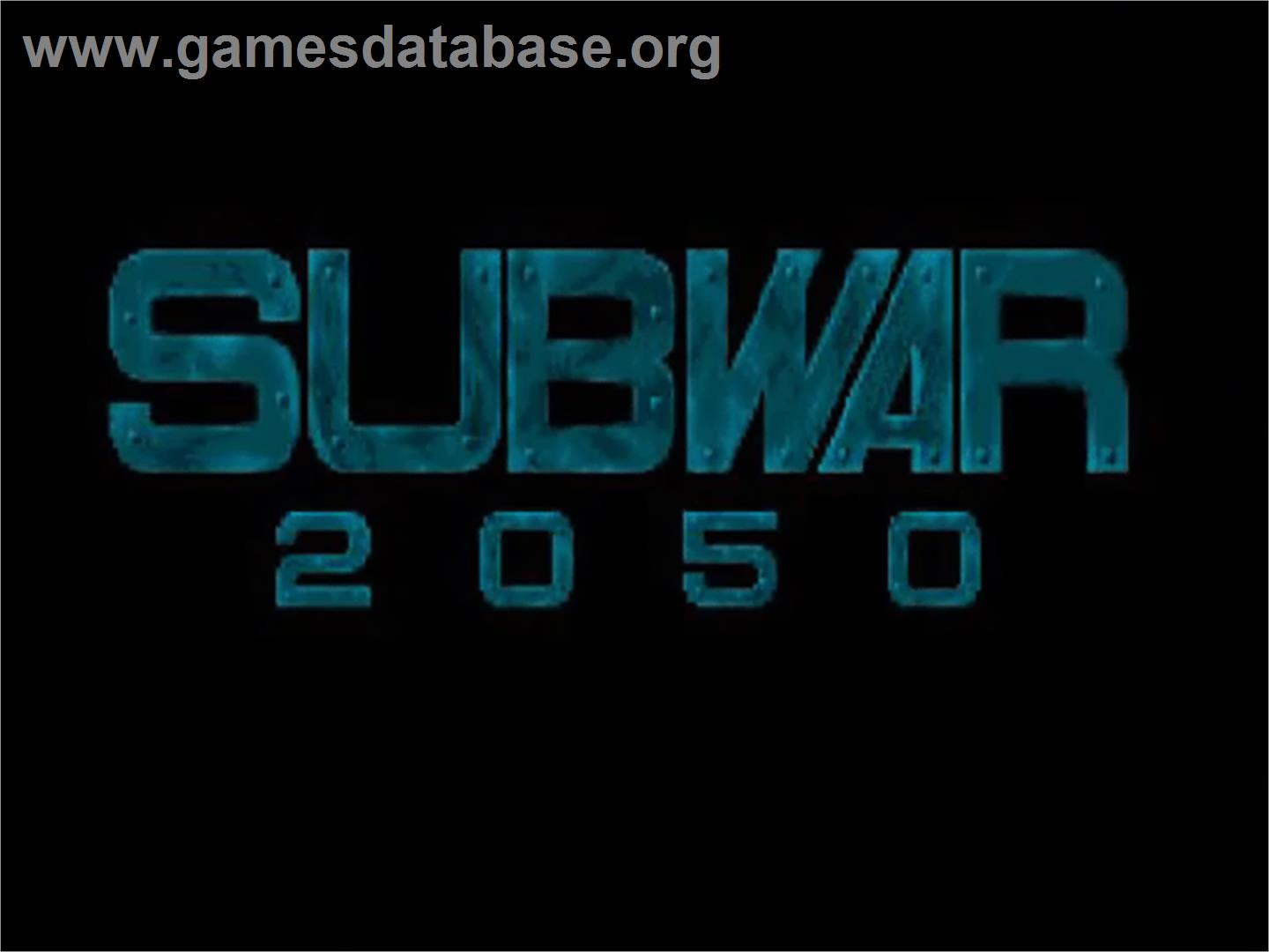 Subwar 2050 - Commodore Amiga CD32 - Artwork - Title Screen