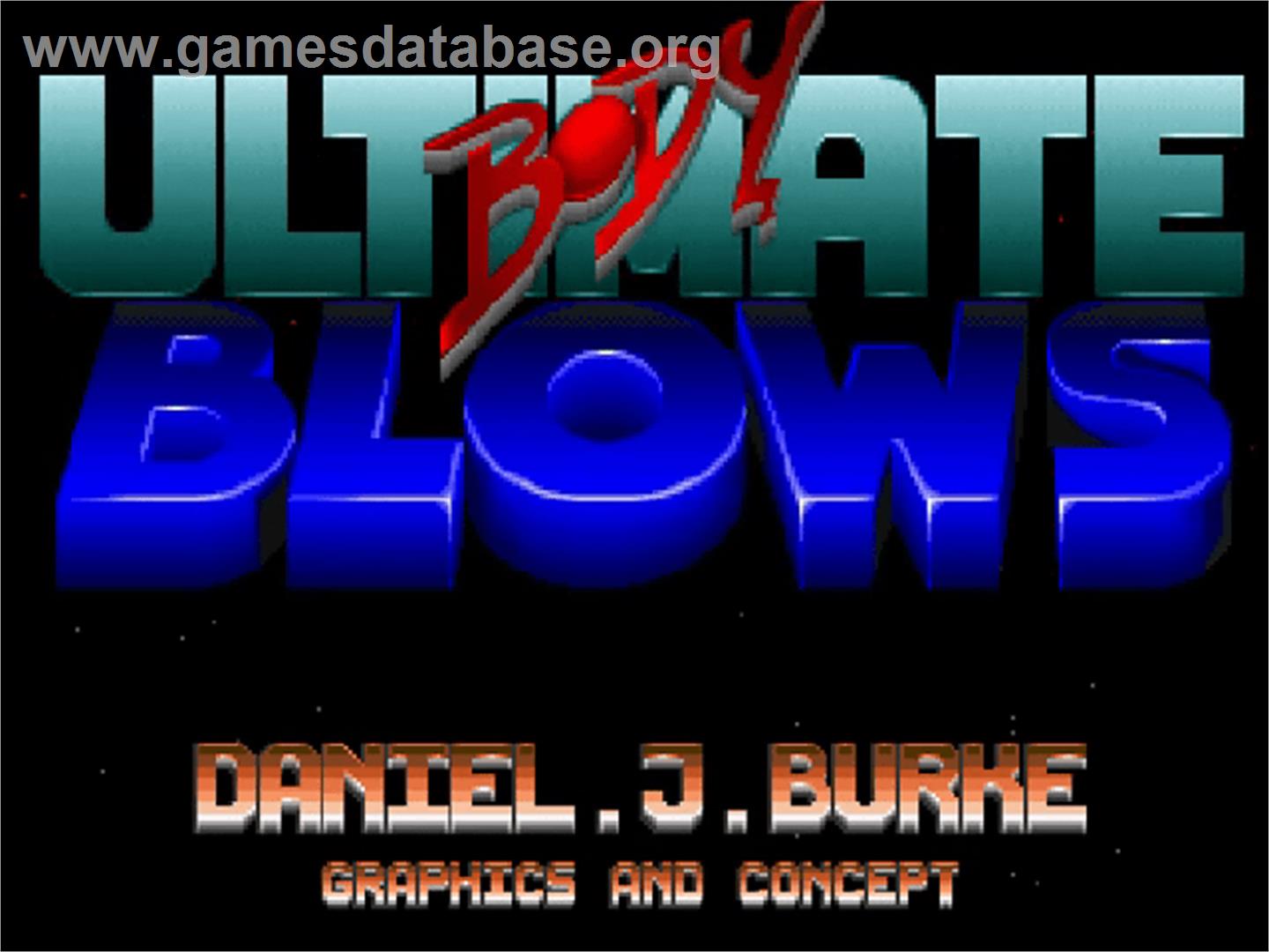 Ultimate Body Blows - Commodore Amiga CD32 - Artwork - Title Screen