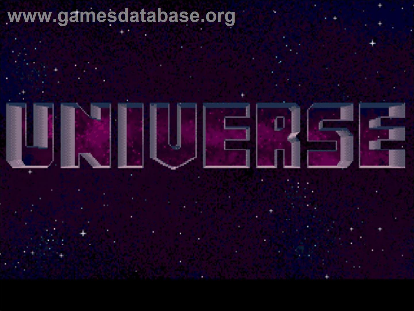 Universe - Commodore Amiga CD32 - Artwork - Title Screen
