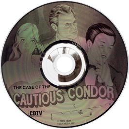 Artwork on the Disc for Case of the Cautious Condor, The on the Commodore CDTV.