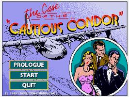 Title screen of Case of the Cautious Condor, The on the Commodore CDTV.