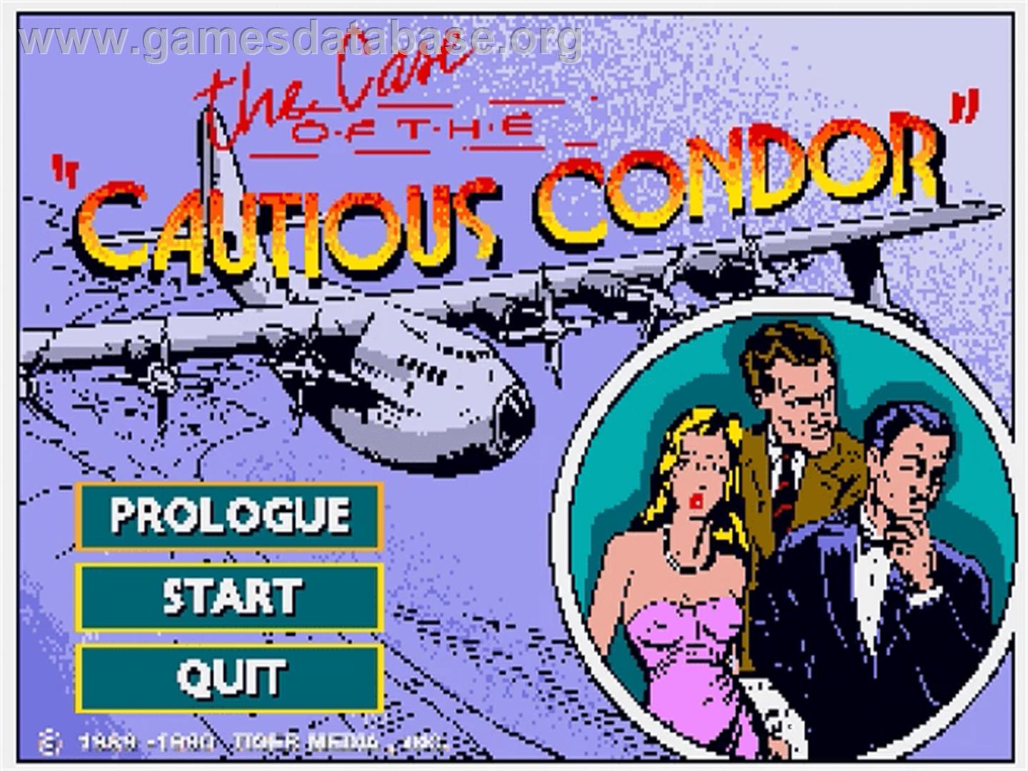 Case of the Cautious Condor, The - Commodore CDTV - Artwork - Title Screen