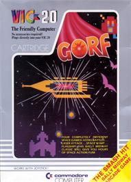 Box cover for Gorf on the Commodore VIC-20.