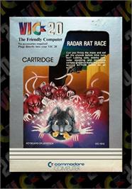 Box cover for Radar Rat Race on the Commodore VIC-20.