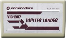 Cartridge artwork for Jupiter Lander on the Commodore VIC-20.