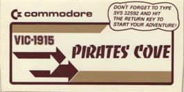 Top of cartridge artwork for Pirate Adventure on the Commodore VIC-20.
