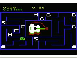 In game image of Alphabet Zoo on the Commodore VIC-20.