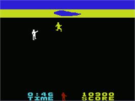 In game image of Chuck Norris Superkicks on the Commodore VIC-20.