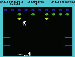 In game image of Clowns on the Commodore VIC-20.