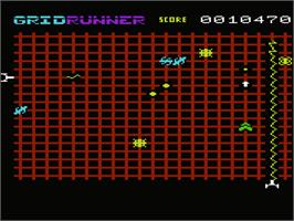 In game image of Matrix: Gridrunner 2 on the Commodore VIC-20.