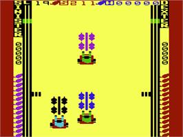 In game image of Radar Rat Race on the Commodore VIC-20.