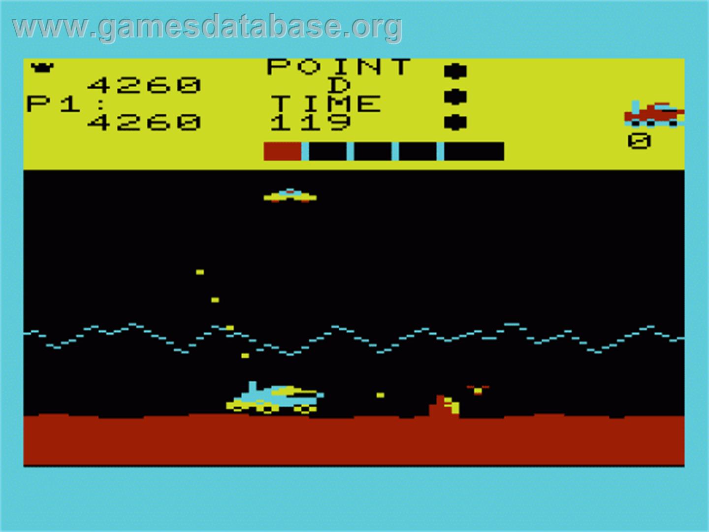 Moon Patrol - Commodore VIC-20 - Artwork - In Game