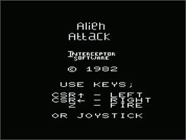Title screen of Demon Attack on the Commodore VIC-20.