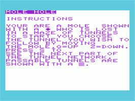 Title screen of Threshold on the Commodore VIC-20.