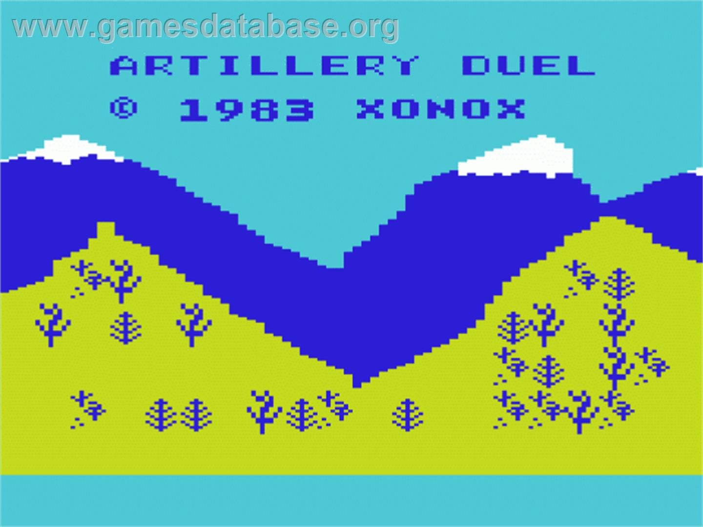 Artillery Duel - Commodore VIC-20 - Artwork - Title Screen